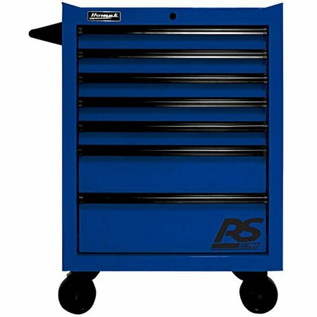 HOMAK RS Pro 27'' Blue 7-Drawer Roller Cabinet BL04027770 571BL04027770